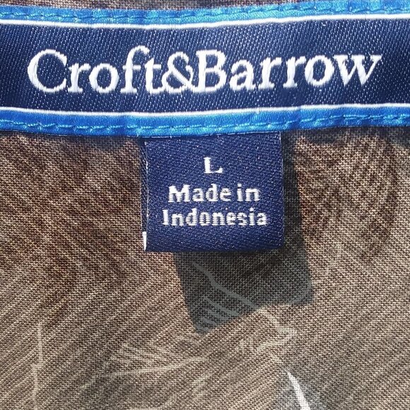 Crofts & Barrow Hawaiian Button Down Men - L - Picture 7 of 11